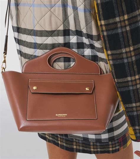 burberry mini leather tote bag|burberry work tote.